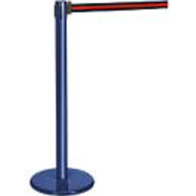 Guidesystems Gurtpfosten in Blau mit Gurt in Schwarz/Rot aus Metall - Bild 2