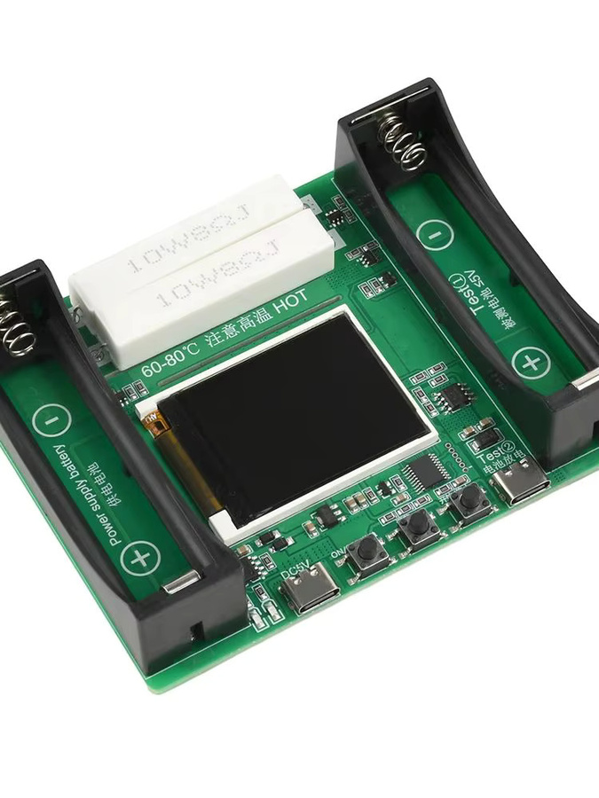 Aideepen Kapazitätstester Modul für 18650/21700 Lithium-Batterien mit LCD Digital Display und USB-C Anschluss zur Messung von mAh/mWh - Bild 5