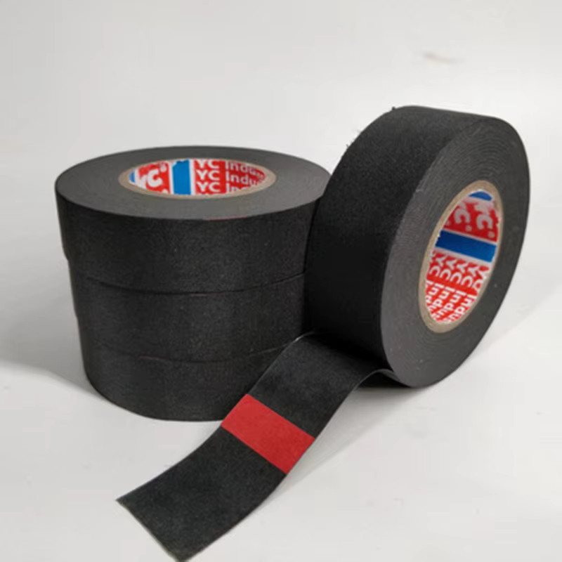 Hitzebeständiges Stoff-Klebeband für Kabelbäume im Automobilbereich, Schwarz, Länge: 15 m - Bild 2
