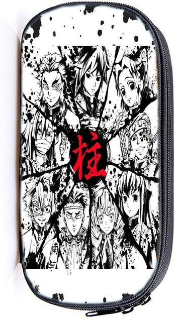 Demon Slayer Kimetsu No Yaiba Federmäppchen für Kinder und Studenten mit Tanjirou und Nezuko Motiv in Multicolour - Bild 1