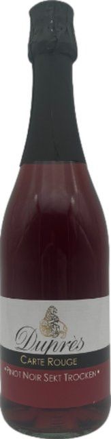 Duprès Carte Rouge Pinot Noir Sekt, trocken, Deutschland, 0,75 l - Bild 1