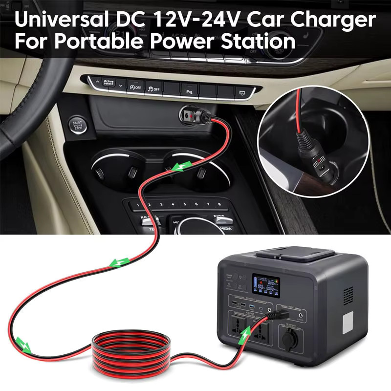 ZAEGIRZ XT60i auf Auto-Zigarettenanzünderkabel 12AWG, Länge: 1,5 m, kompatibel mit Ecoflow Delta/River, Anker SOLIX, ALLPOWERS R600 und BLUETTI AC2A/AC70/EB55 - Bild 5