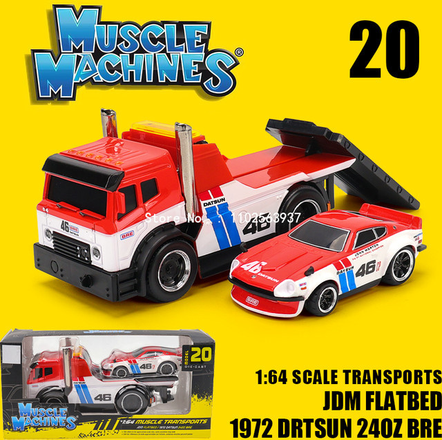 Maisto 1972 Datsun 240Z BRE JDM Flatbed, Druckgussmodell, 1:64 - Bild 1