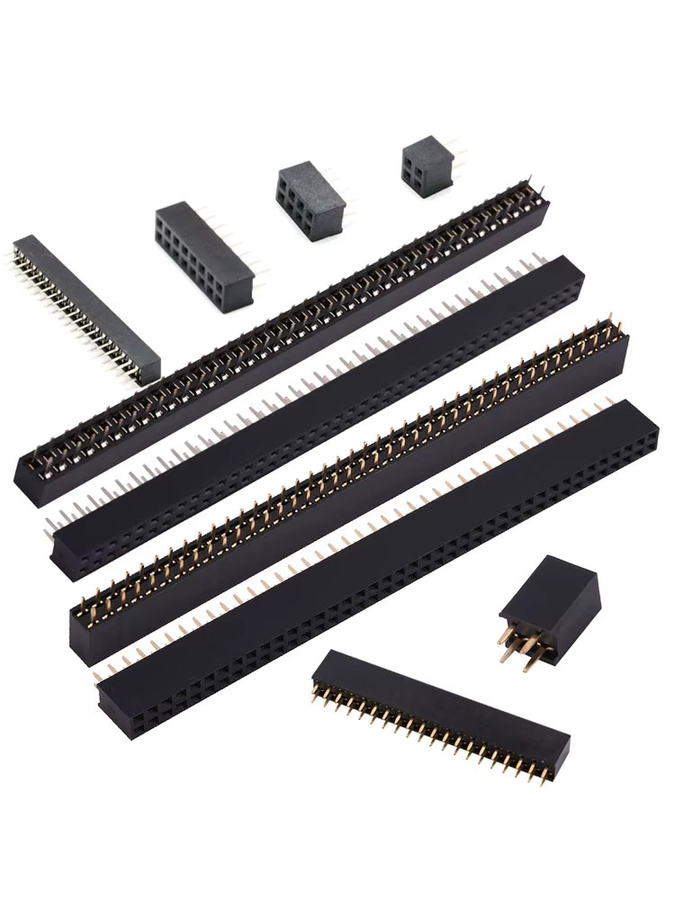 LQIH Zweireihige Pin-Buchsenleiste in Schwarz mit 2,0 mm und 2,54 mm Pitch - Bild 4