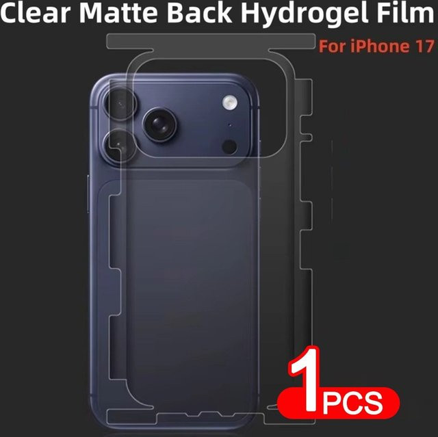 HD Clear Displayschutzfolie aus weichem TPU für Apple iPhone 17 Pro und iPhone 17 Pro Max, transparent, kratzfest und bruchsicher - Bild 1