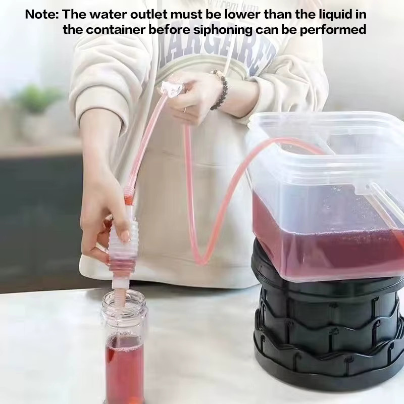 Halbautomatischer Brau-Siphon mit Ventil und Filter für Wein, transparentes lebensmittelechtes Rohr für Homebrewing, Länge: 2 m oder 2,5 m - Bild 4