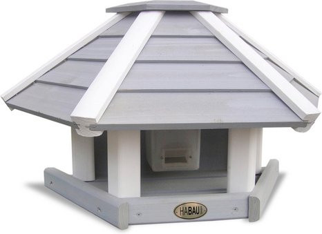 HABAU Vogelhaus aus Holz in Grau, B/H/T: 53 x 30 x 25 cm - Bild 1