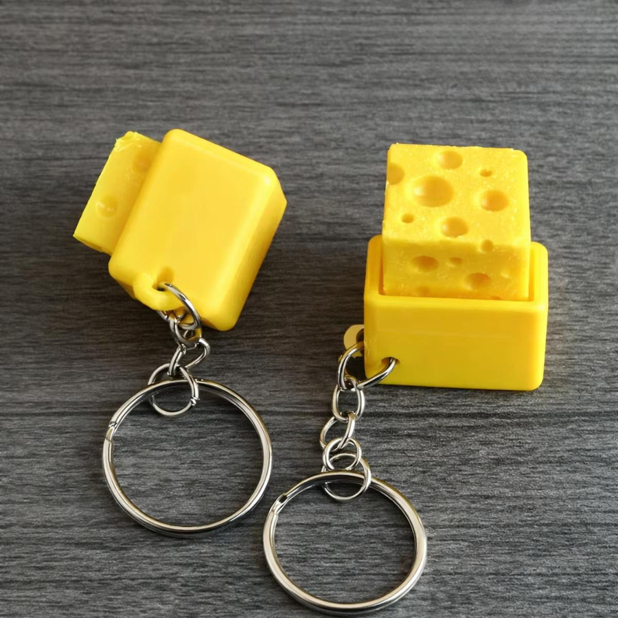 Linyi toy Fidget Schlüsselanhänger Käse Tastatur - Bild 2