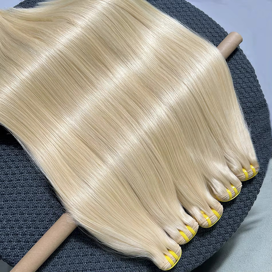 sheunicus Echthaar-Bündel, blond, 100 % vietnamesisches Echthaar, Unisex - Bild 3
