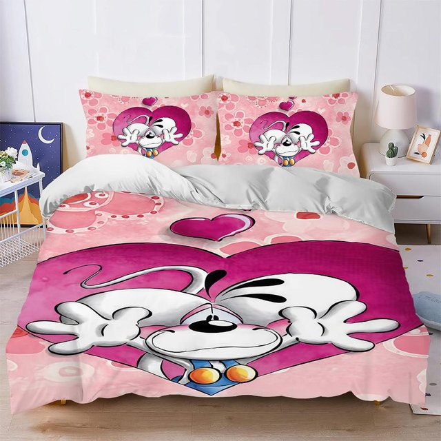 Diddl Bettwäsche-Set 3-teilig aus Mikrofaser in Pink, weich und waschbar, B/H: 230 x 220 cm - Bild 1