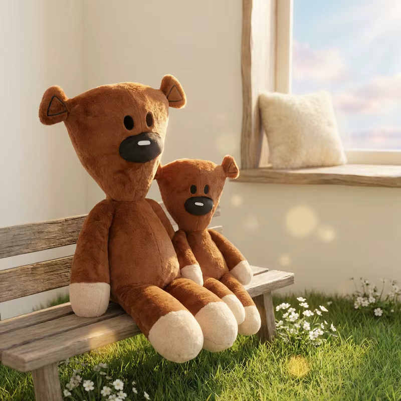 MIAOOWA Mr. Bean Teddybär Plüschtier, Braun - Bild 3