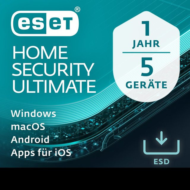 Eset Home Security Ultimate Antivirus-Abo für 5 Geräte für 1 Jahr - Bild 1