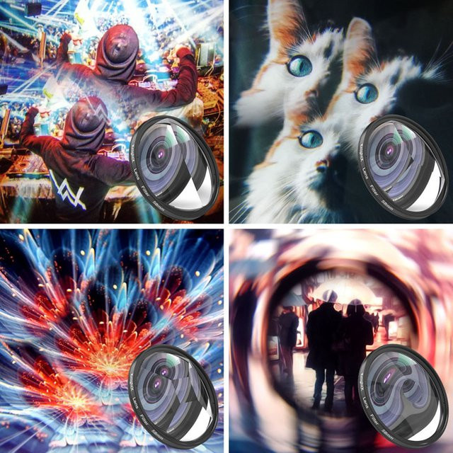 KnightX Prismenfilter für DSLR Kamera mit Blur und Spezialeffekten wie Stern und Kaleidoskop als Fotografie Zubehör - Bild 1