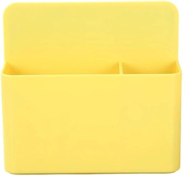Magnetische Whiteboard-Markerhalter Aufbewahrungsbox Stifthalter für Kühlschrank und Whiteboard, Farbe: Gelb - Bild 1