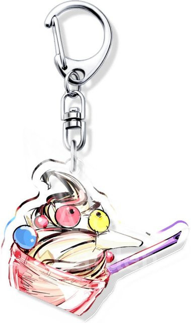 CHIC STUDIO Anhänger Acryl, 6 cm, Damen, white - Bild 1