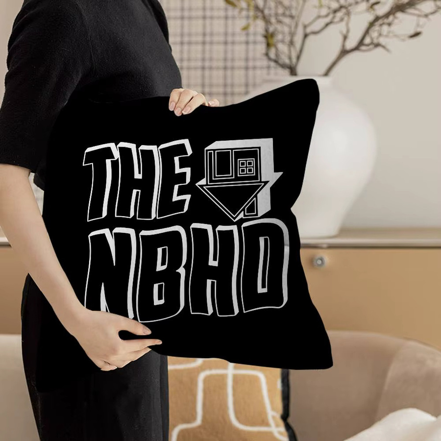 Kissenbezug Band The Neighborhood Schwarz, Dekokissenbezug für dein Sofa, B/B: 45 x 45 cm - Bild 5