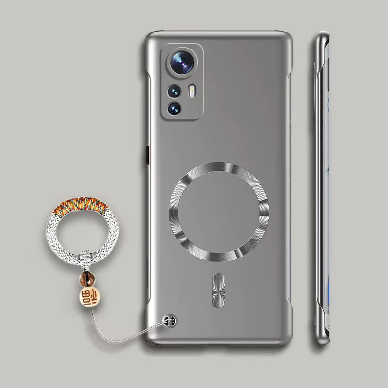 Lucky Ring Fundas Magnetische Handyhülle für Xiaomi 13 13T 12 12X 11 10 Pro Ultra Lite, Rahmenlose MagSafe kompatible PC-Abdeckung, Matt, Purple - Bild 4