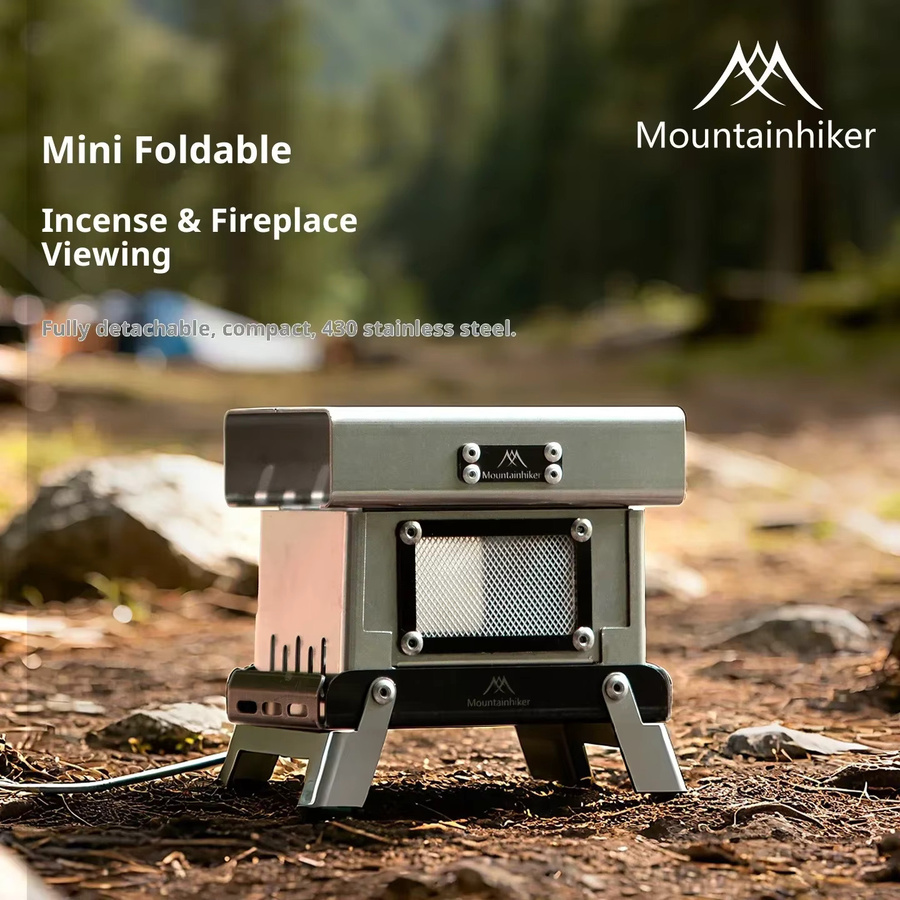 Mountainhiker Edelstahl Vintage Camping-Räuchergefäß und Mückenschutz in Silber, faltbar für Innen und Außen - Bild 5