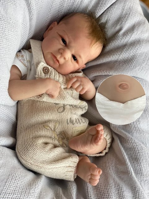 OtardDolls Elijah Reborn Baby Mädchen und Junge, Puppe, 18-20 Zoll, Plüsch / Textil, Bunt / Mehrfarbig - Bild 1