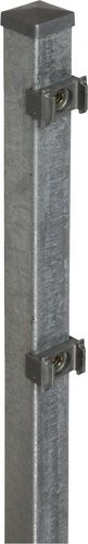 FLORAWORLD Zaunpfosten Classic aus Stahl in Silber, eckig, B/T/H: 4 x 4 x 220 cm - Bild 1