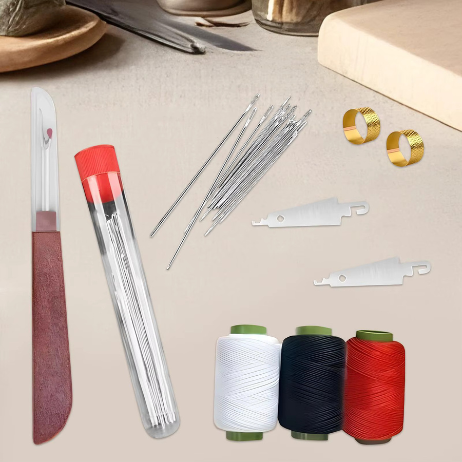 37-teiliges Nähset aus Stahl in Multicolour mit Nadeln, Fadenwerkzeugen, Nahtrenner und Nadeleinfädler - Bild 3