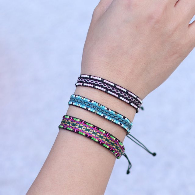 Noter Armband, gewebt, Rocailles, Damen - Bild 1