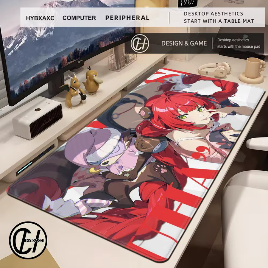 HYBXAXC Ukinami Yuzuha Mauspad Zenless Zone Zero Anime Schreibtischunterlage Multicolour - Bild 2