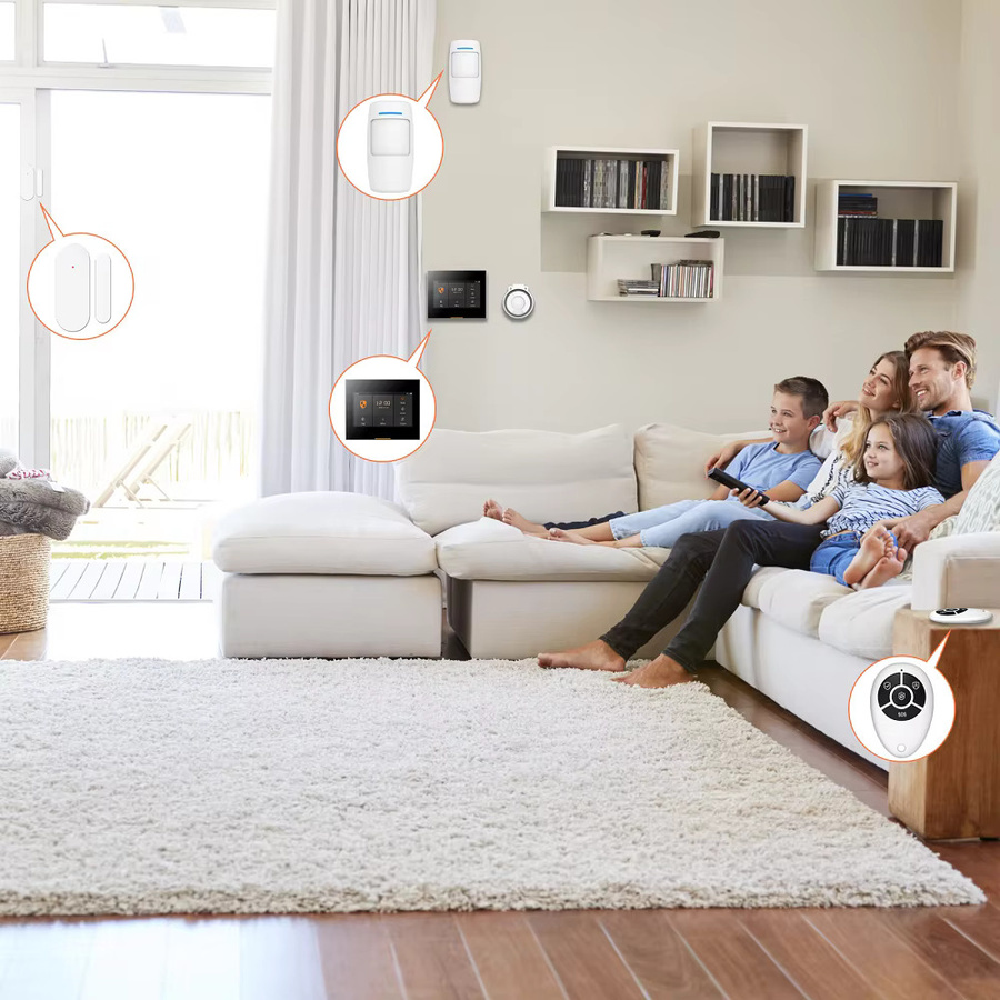 Staniot Smart Home Security Alarm System Kit 433 MHz Wireless Wifi 4G für Garage und Wohnbereich in Weiß mit Tuya und Smart Life App Unterstützung - Bild 4