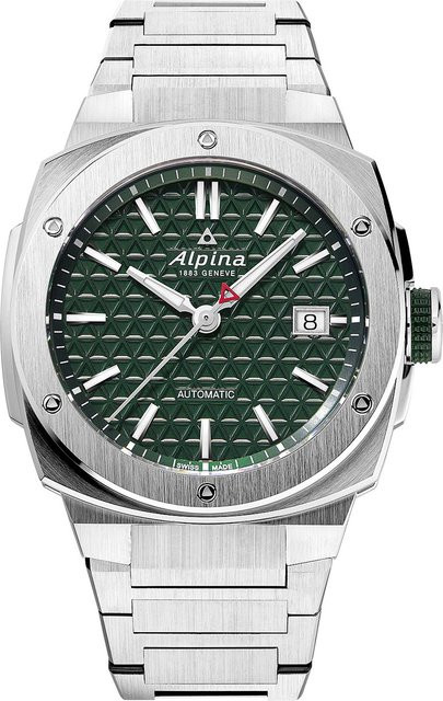 Alpina Herrenuhr Automatik, Edelstahl, Grün, 41 mm, 20 ATM - Bild 1