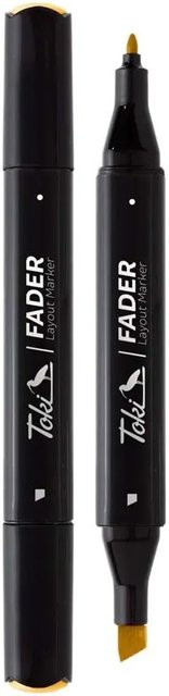Toki Marker Fader Permanent Marker mit Keilspitze in 66 Farben, Farbe: Pastell Yellow - Bild 1