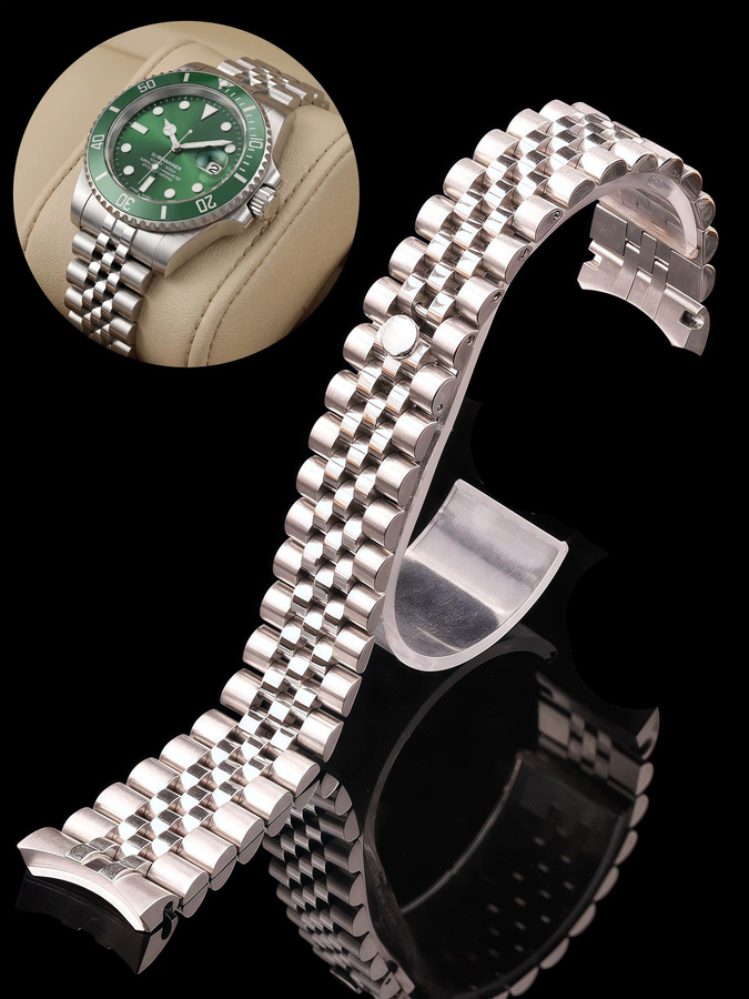 DUTRIEUX Uhrenarmband Edelstahl, 20 mm, silber, Unisex - Bild 4