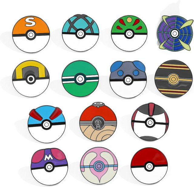 Bandai Anime Ball Cartoon Emaille-Pins, Metall-Brosche, Abzeichen - Bild 1