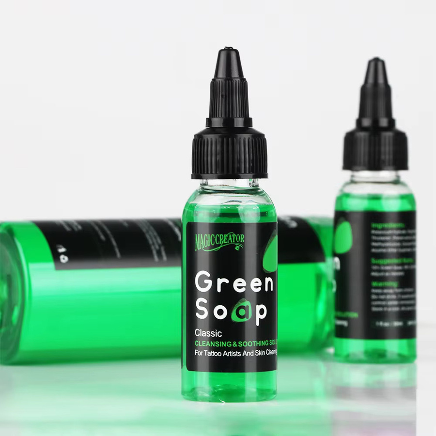 JUN.M Tattoo Grüne Seife Reinigung, 30 ml - Bild 3