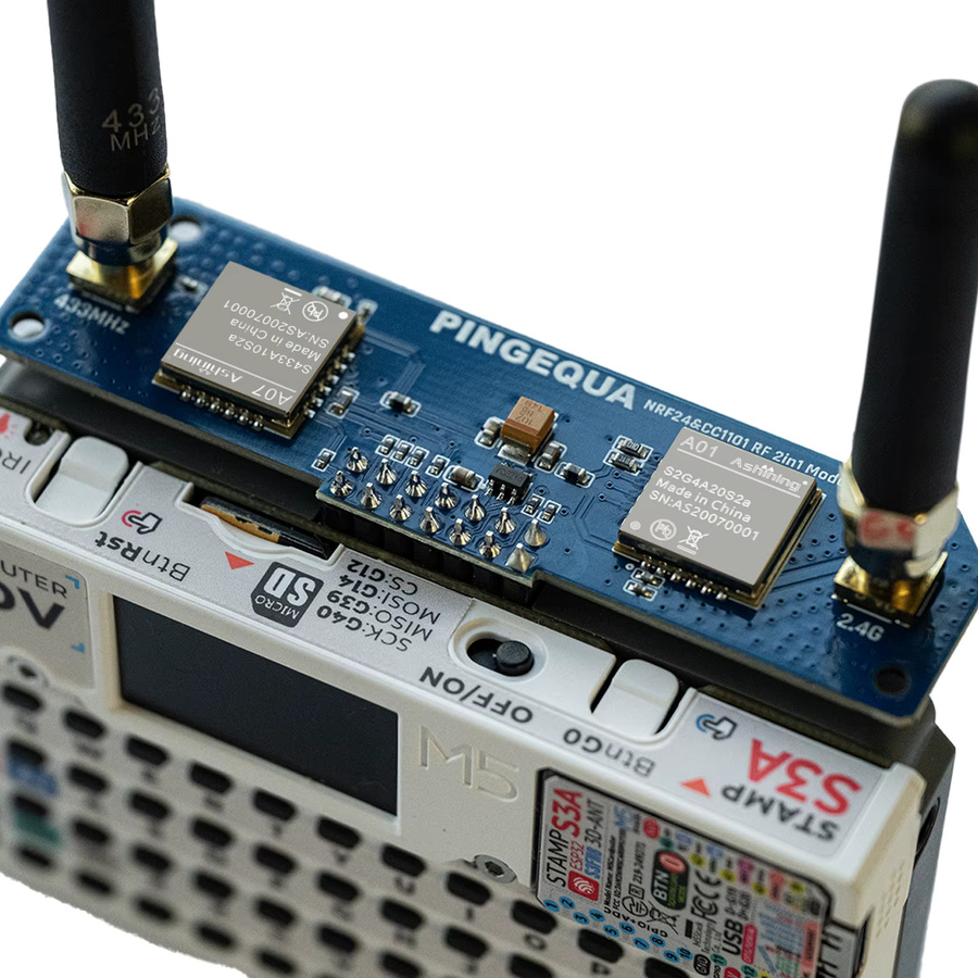 PINGEQUA Hydra RF 424 Modul für M5Stack Cardputer ADV mit NRF24 und CC1101 433MHz, Bruce-kompatibel mit automatischer Umschaltung und starkem Signal - Bild 5