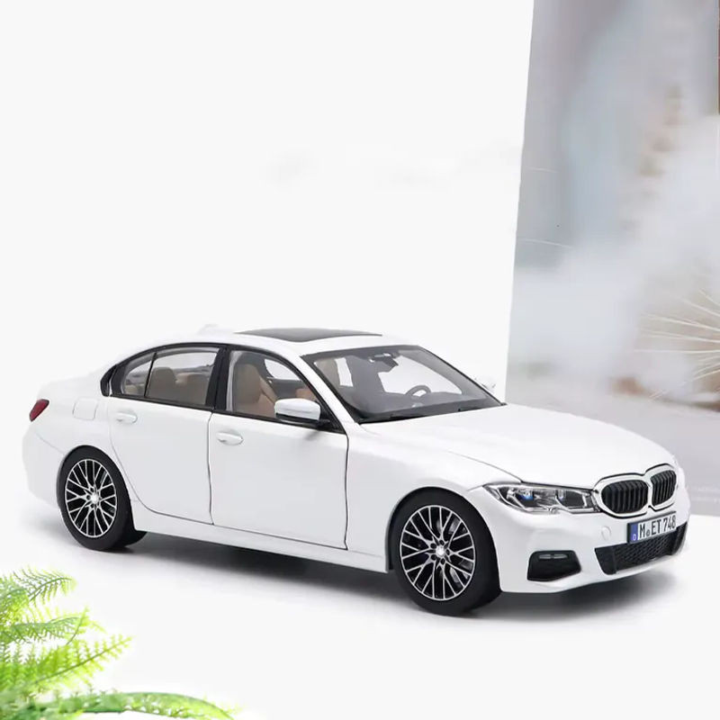 MINI AUTO BMW 3er Serie G20 330i Modellauto aus Metall in Weiß für Sammler und Erwachsene - Bild 1