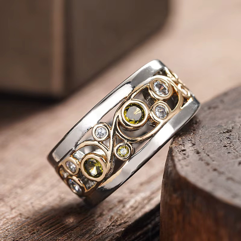 Huitan Ring, Bicolor, Brillant, Zirkonia, Damen - Bild 4
