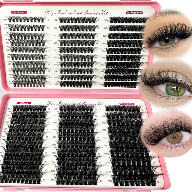 LYBCG Cluster Wimpern, Black, Unisex - Bild 1