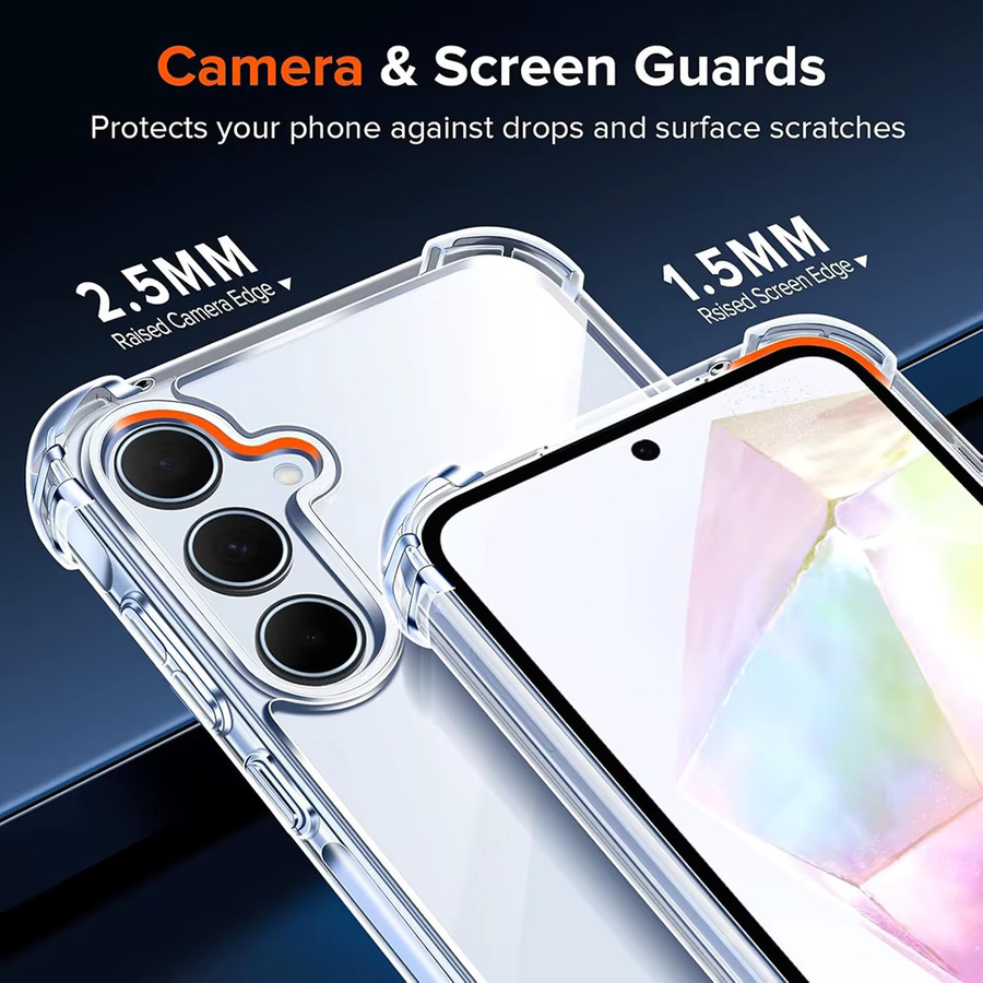 Stoßfeste Hybrid-Hartschale Soft Cover für Samsung Galaxy S25 S24 S23 S22 S21 FE Ultra Plus A16 A55 A15 A35 A54 A34 A14 A33 A53 in Transparent - Bild 4