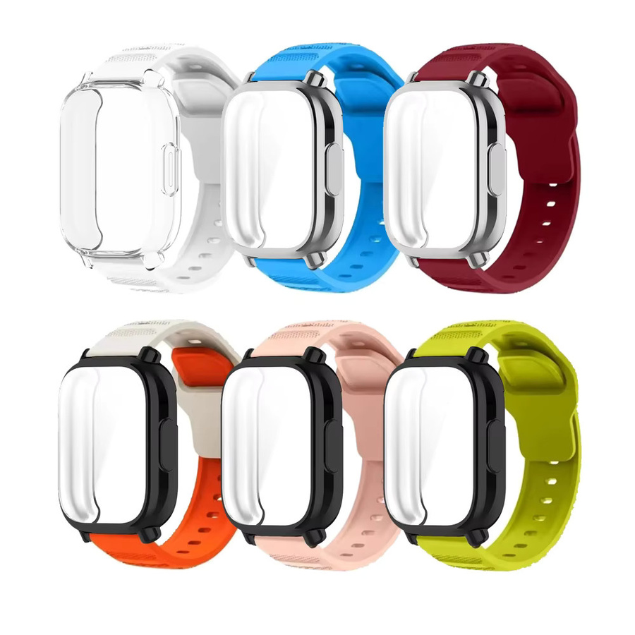Xiaomi Uhrenarmband Silikon, PC-Schutzhülle, Weiß, Unisex - Bild 4