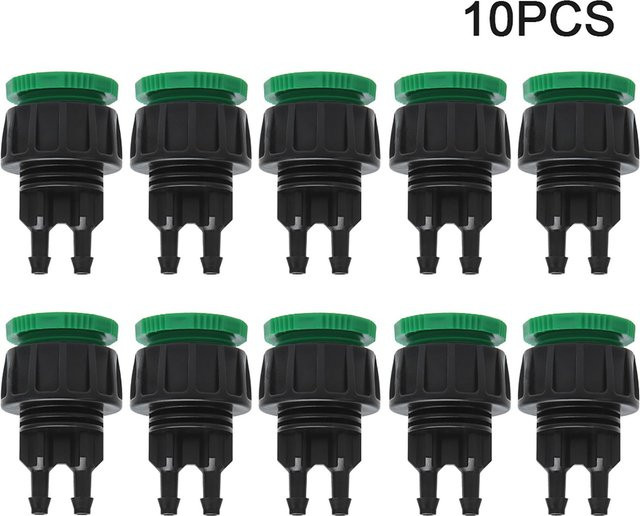 10 Stück Garten Schnellverbinder Set aus ABS mit G1/2 und G3/4 auf 4/7 Schlauchanschluss für Bewässerung und Landwirtschaft - Bild 1