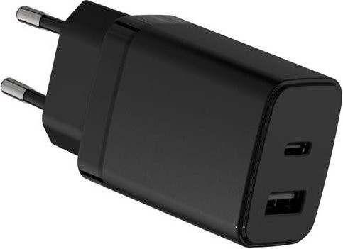 HN Power HNP30EU-1C1A USB Ladegerät mit USB-C und USB-A, 30W USB Power Delivery (USB-PD), Schwarz - Bild 1