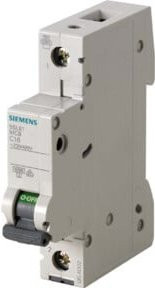 Siemens Indus.Sector LS-Schalter C6A 1pol 6kA 5SL6106-7 MCB weiß - Bild 1