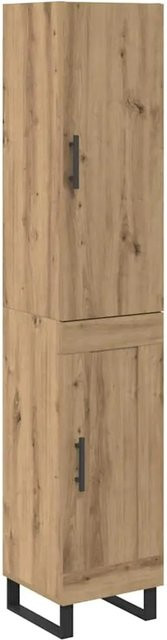 vidaXL Highboard Artisan-Eiche in Braun, B/T/H: 34,5 x 34 x 180 cm - Bild 1