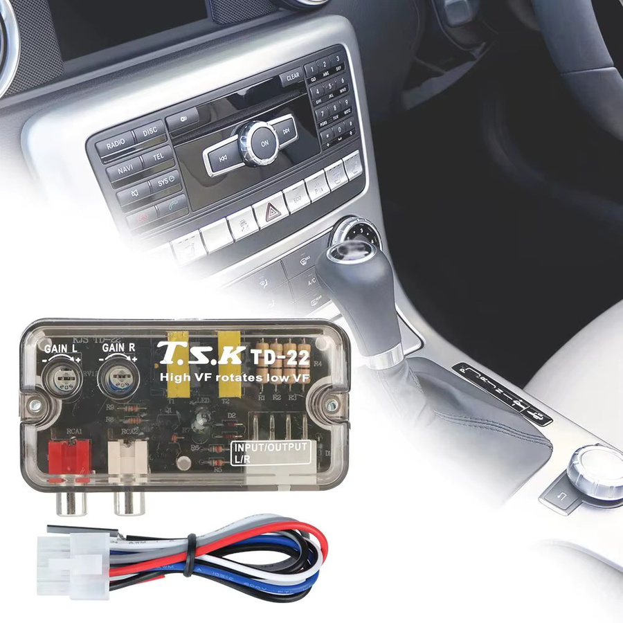 Universal RCA Line Level Converter Adapter für Auto Car Audio 12V - Bild 2