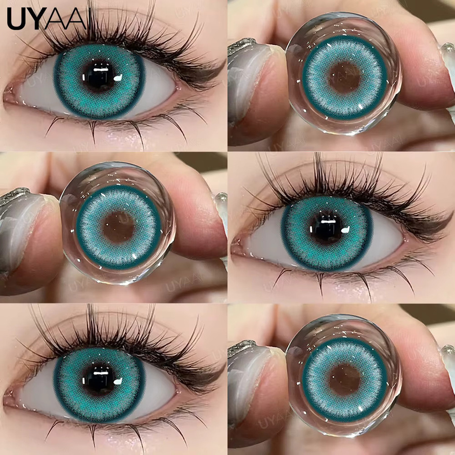 UYAAI Kontaktlinsen, Blau, 2 Stück, Unisex - Bild 2