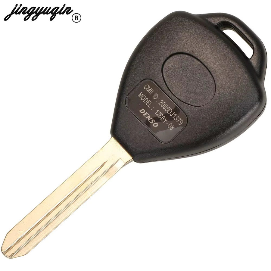 Jingyuqin Ersatz-Autoschlüssel 89071-0F060 in Schwarz mit G-Chip und 433 MHz für Toyota Verso, TOY47 Blade mit 2 Tasten und Schlüsselanhänger - Bild 2