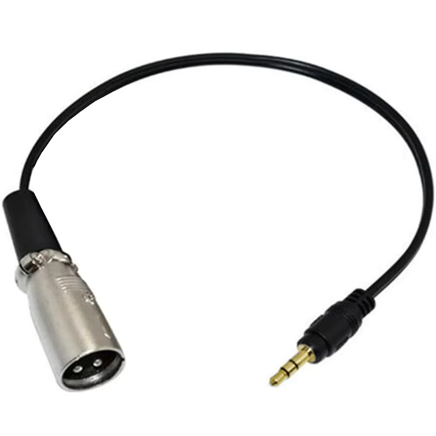 BSN Stereo-Verbindungskabel mit 3,5 mm Klinkenstecker auf XLR-Audio, 3-polig, Schwarz - Bild 3
