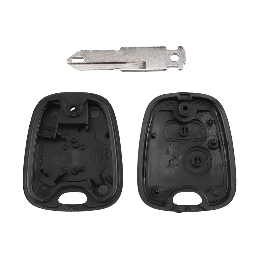 Keyyou 5er Set ungeschnittene Ersatz-Schlüsselkoffer für Peugeot und Citroen in Schwarz - Bild 3