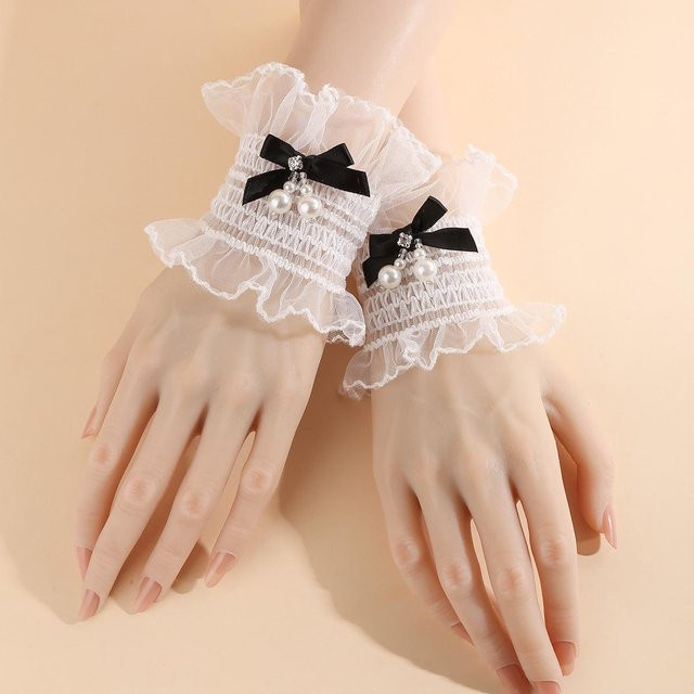 Chose One Armband, Spitze, Weiß, Perle, Damen - Bild 1