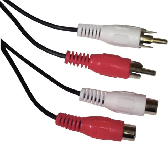 Cinch-Audioverlängerung Stereo Schwaiger CIK150 053 rot RCA 5 m - Bild 1